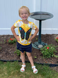Butterfly DIY Tie Dye T-Shirt includes Tie Dye Kit and a 6 Piece Chalk Markers