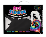 Toddler Butterfly Drawstring Bag includes Tie Dye Kit and a 6 Piece Chalk Pack