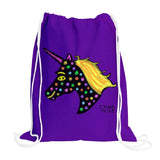 Unicorn Drawstring Backpack w/2 Chalk Markers