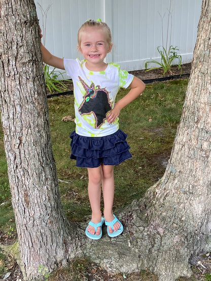 Unicorn DIY Tie Dye T-Shirt includes Tie Dye Kit and a 6 Piece Chalk Markers