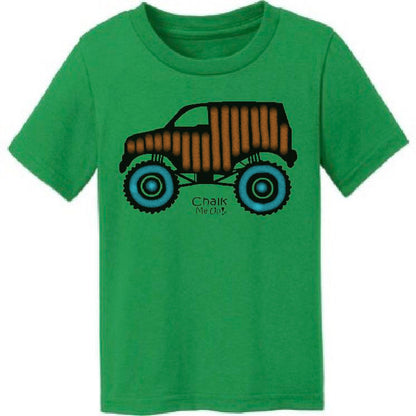 Toddler Monster Truck T-Shirt w/6 Pack Chalk