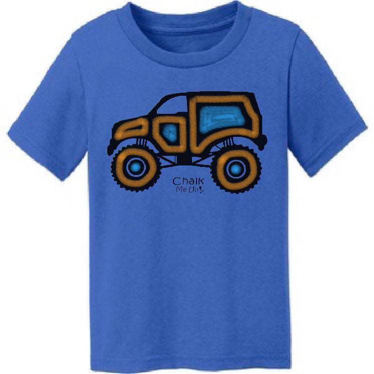 Toddler Monster Truck T-Shirt w/6 Pack Chalk