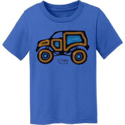 Toddler Monster Truck T-Shirt w/6 Pack Chalk