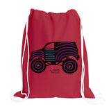 Truck Drawstring Backpack w/2 Chalk Markers