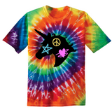 Toddler Heart DIY Tie Dye T-Shirt includes Tie Dye Kit and a 6 Piece Chalk Pack
