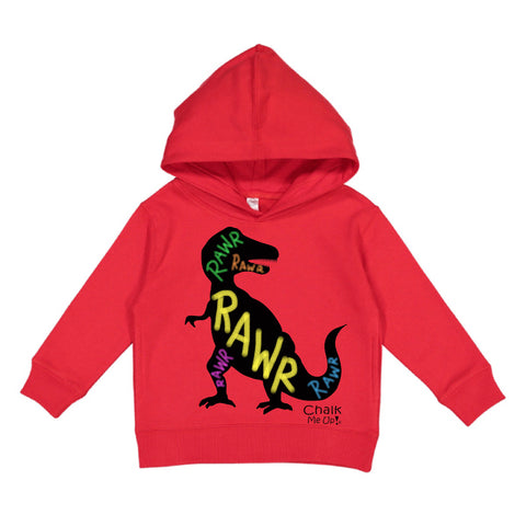 Toddler TREX Hoodie w/6 Pack Chalk