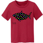 Toddler Shark Tshirt w/6 Pack Chalk