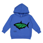 Toddler Shark Hoodie w/6 Pack Chalk