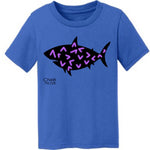 Toddler Shark Tshirt w/6 Pack Chalk