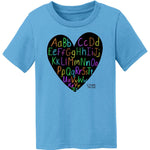 Toddler Heart T-Shirt w/6 Pack Chalk