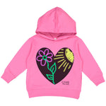 Toddler Heart Hoodie w/6 Pack Chalk