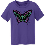 Toddler Butterfly T-Shirt w/6 Pack Chalk