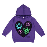 Toddler Heart Hoodie w/6 Pack Chalk