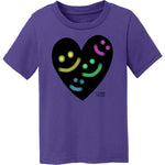 Toddler Heart T-Shirt w/6 Pack Chalk