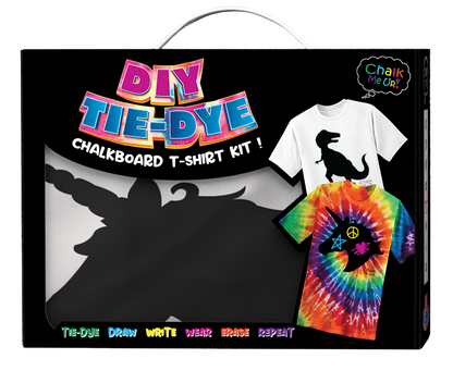 T-Rex DIY Tie Dye T-Shirt includes Tie Dye Kit and a 6 Piece Chalk Markers