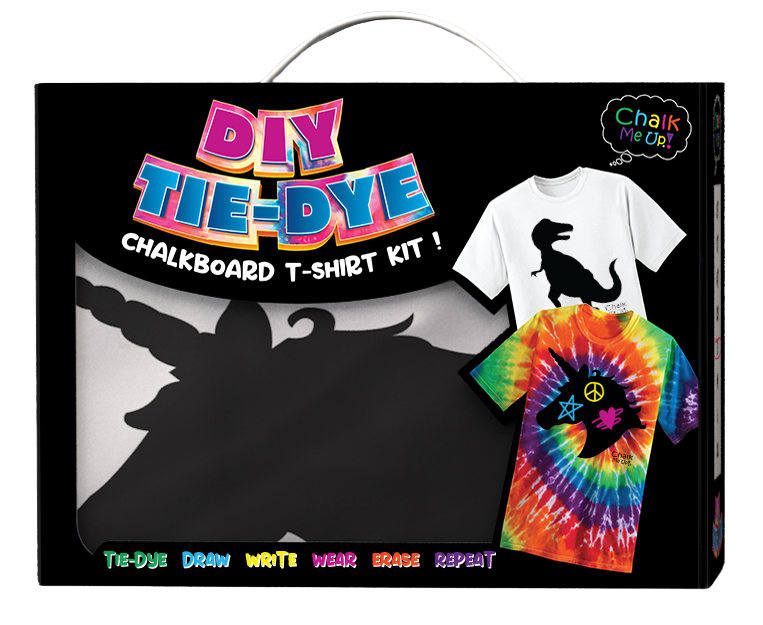 Unicorn DIY Tie Dye T-Shirt includes Tie Dye Kit and a 6 Piece Chalk Markers