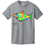 Youth Shark T-Shirt w/3 Chalk Markers