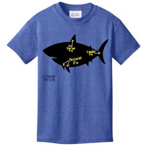 Youth Shark T-Shirt w/3 Chalk Markers