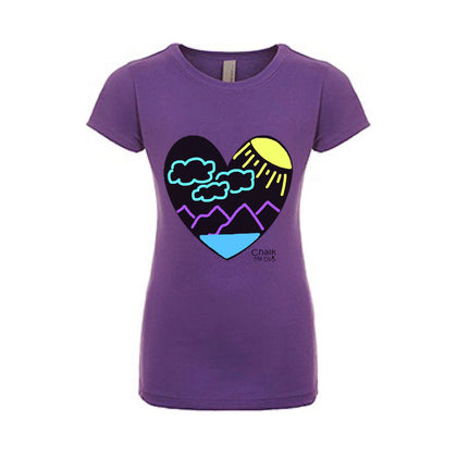 Youth Heart T-Shirt w/3 Chalk Markers