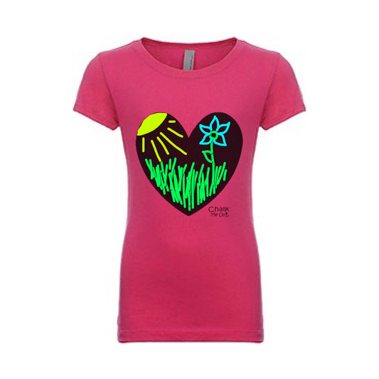 Youth Heart T-Shirt w/3 Chalk Markers