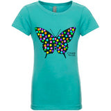 Youth Butterfly T-Shirt w/3 Chalk Markers