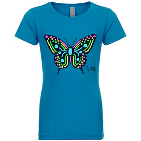 Youth Butterfly T-Shirt w/3 Chalk Markers