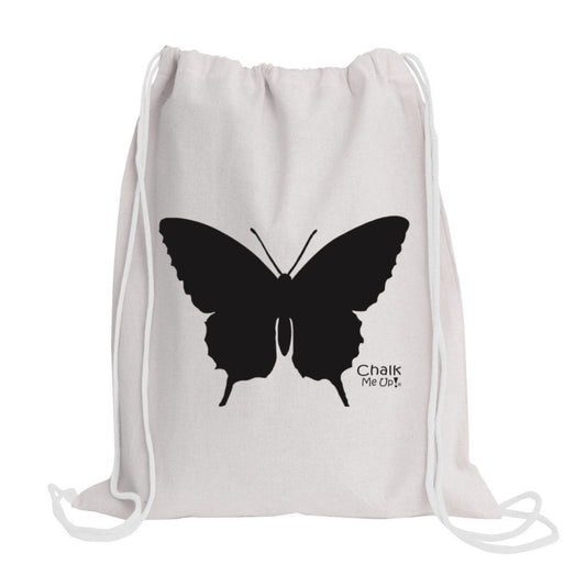 Toddler Butterfly Drawstring Bag includes Tie Dye Kit and a 4 Piece Chalk Pack