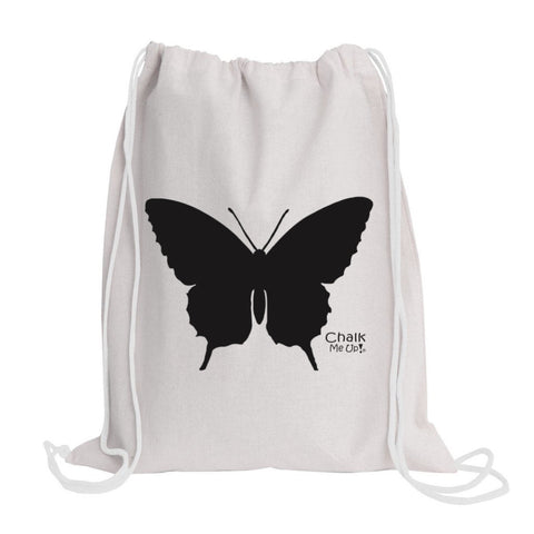 Toddler Butterfly Drawstring Bag includes Tie Dye Kit and a 4 Piece Chalk Pack