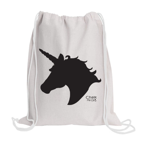 Toddler Unicorn Drawstring Bag includes Tie Dye Kit and a 4 Piece Chalk Pack